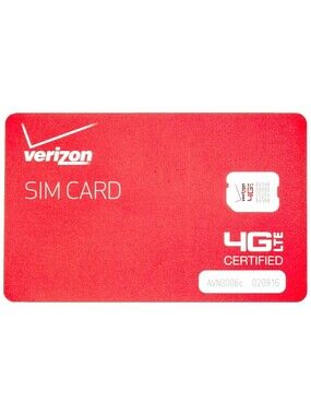 Verizon Wireless 4G LTE Nano SIM Card 4FF